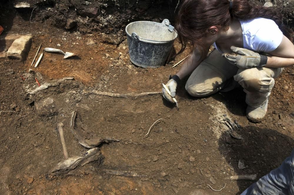 Excavación en la fosa de Parasimón