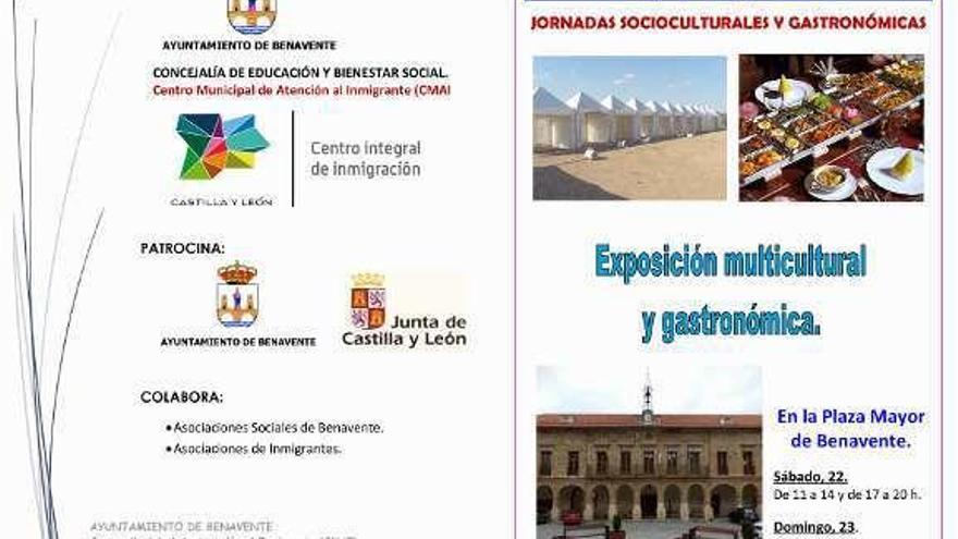 Uno de los dípticos de las II Jornadas Interculturales.