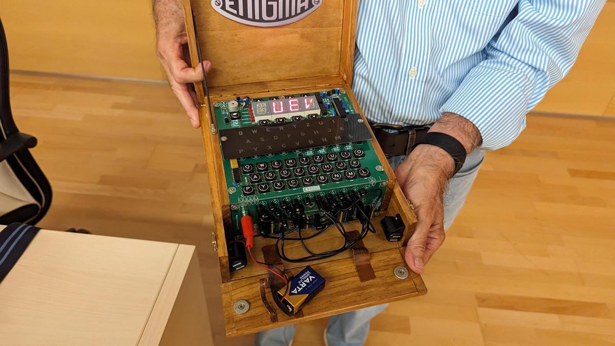 Máquina Enigma, utilizada por los nazis para comunicarse durante la Segunda Guerra Mundial