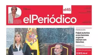 La portada de EL PERIÓDICO del 6 de septiembre de 2024