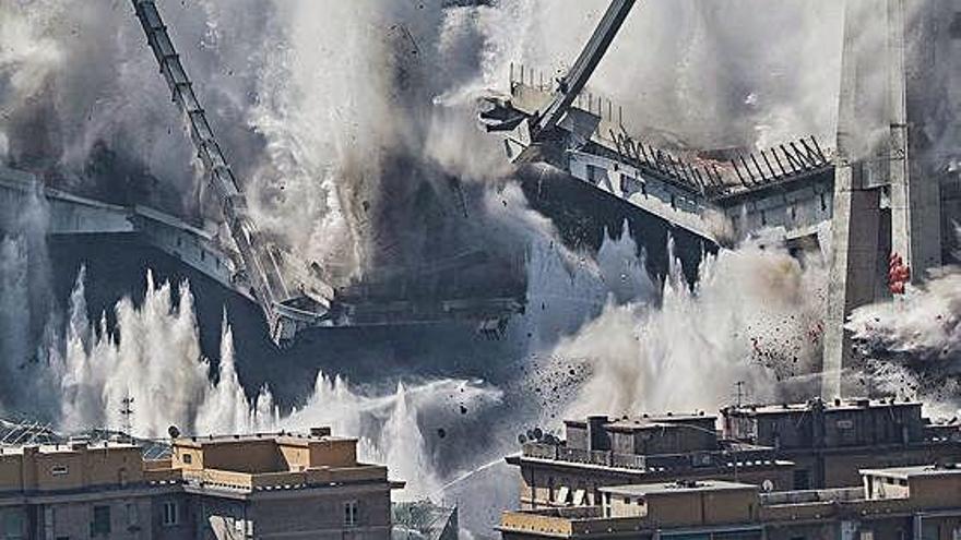 Gènova Destrueixen el pont que es va ensorrar parcialment el 2018