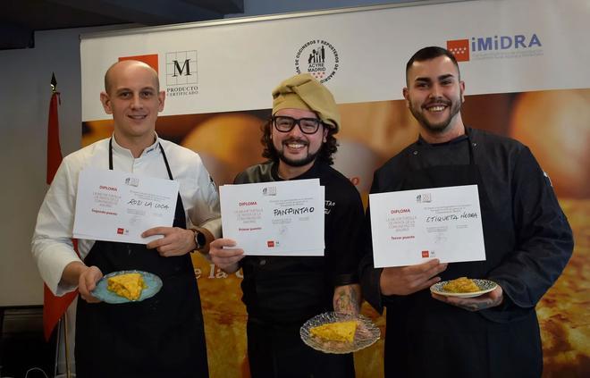 Los ganadores del concurso de mejor tortillas de patata de la Comunidad de Madrid 2023