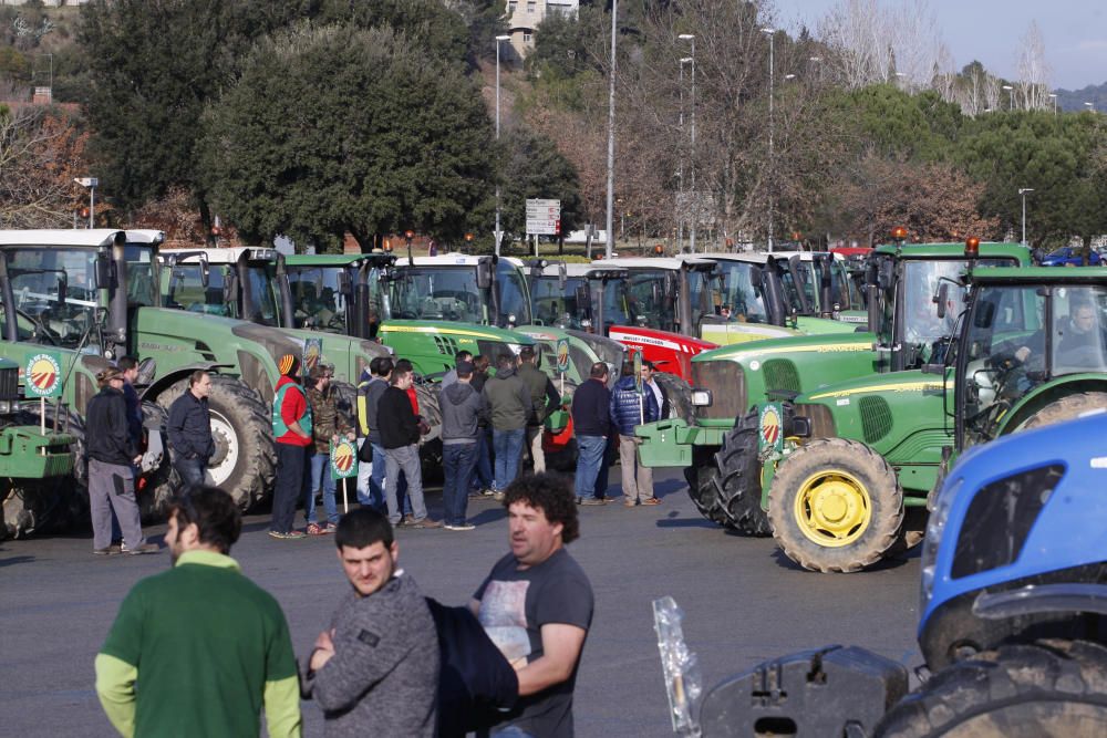 Marxa de tractors a Girona