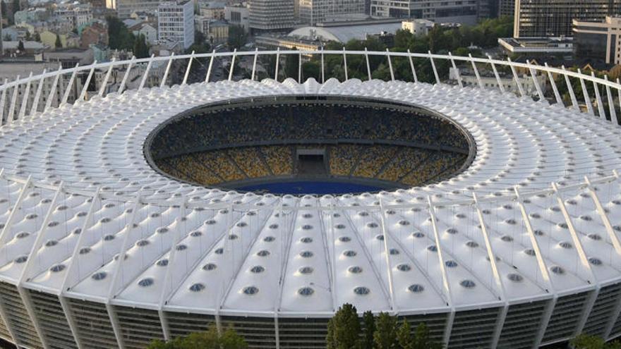 Vista aérea del Estadio Olímpico de Kiev