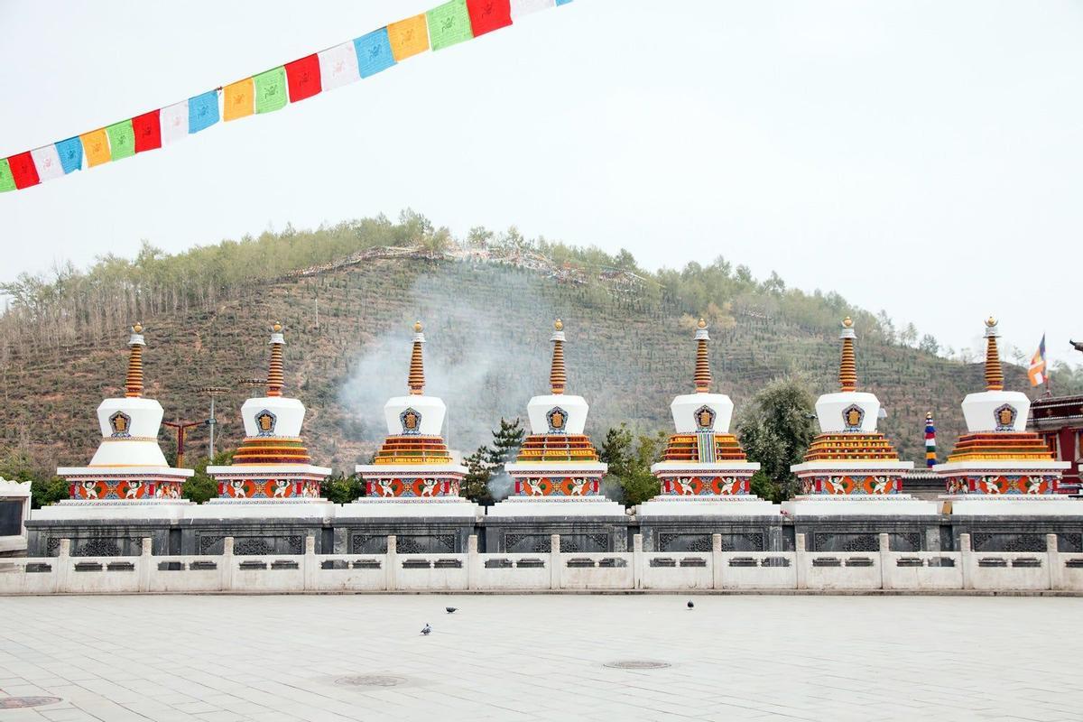 Las pagodas en Kumbum