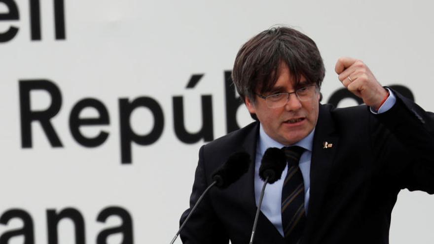 Carles Puigdemont en Perpiñán.