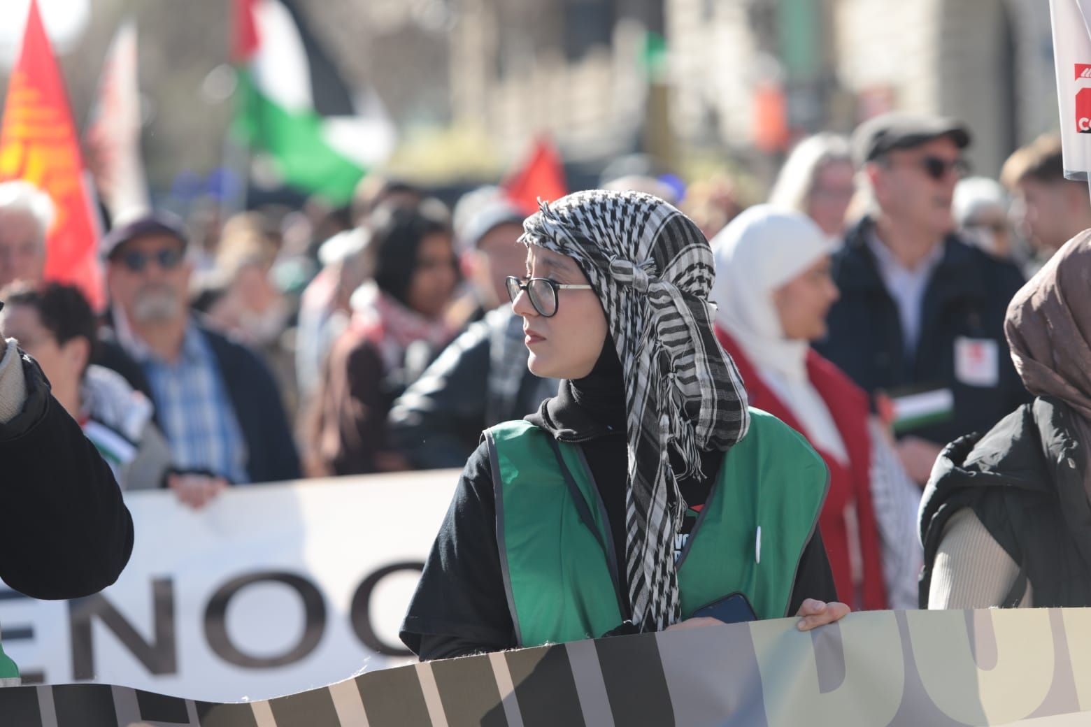 Una concentración pro Palestina recorre las calles de València