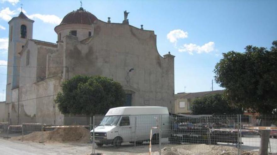 Las obras se están llevando a cabo en la zona donde está la iglesia de San Felipe Neri.