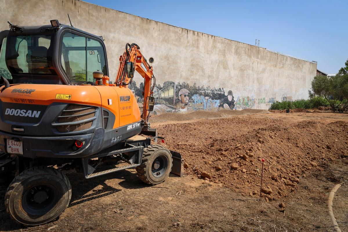 Obras en el polígono Mas del Jutge.