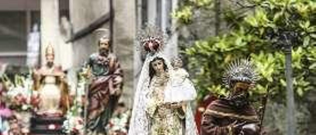 La procesión de San Pedro en Cudillero, el año pasado.