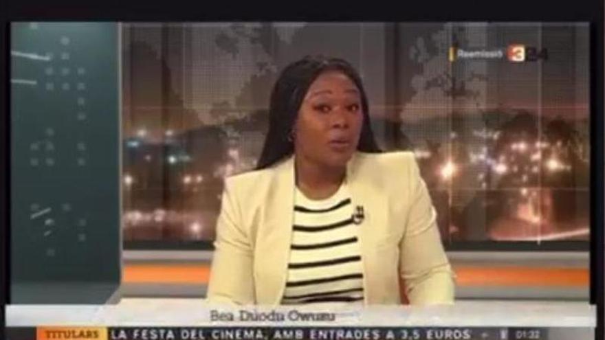 Beatrice Duodu, la primera dona negra que presenta les notícies al 3/24