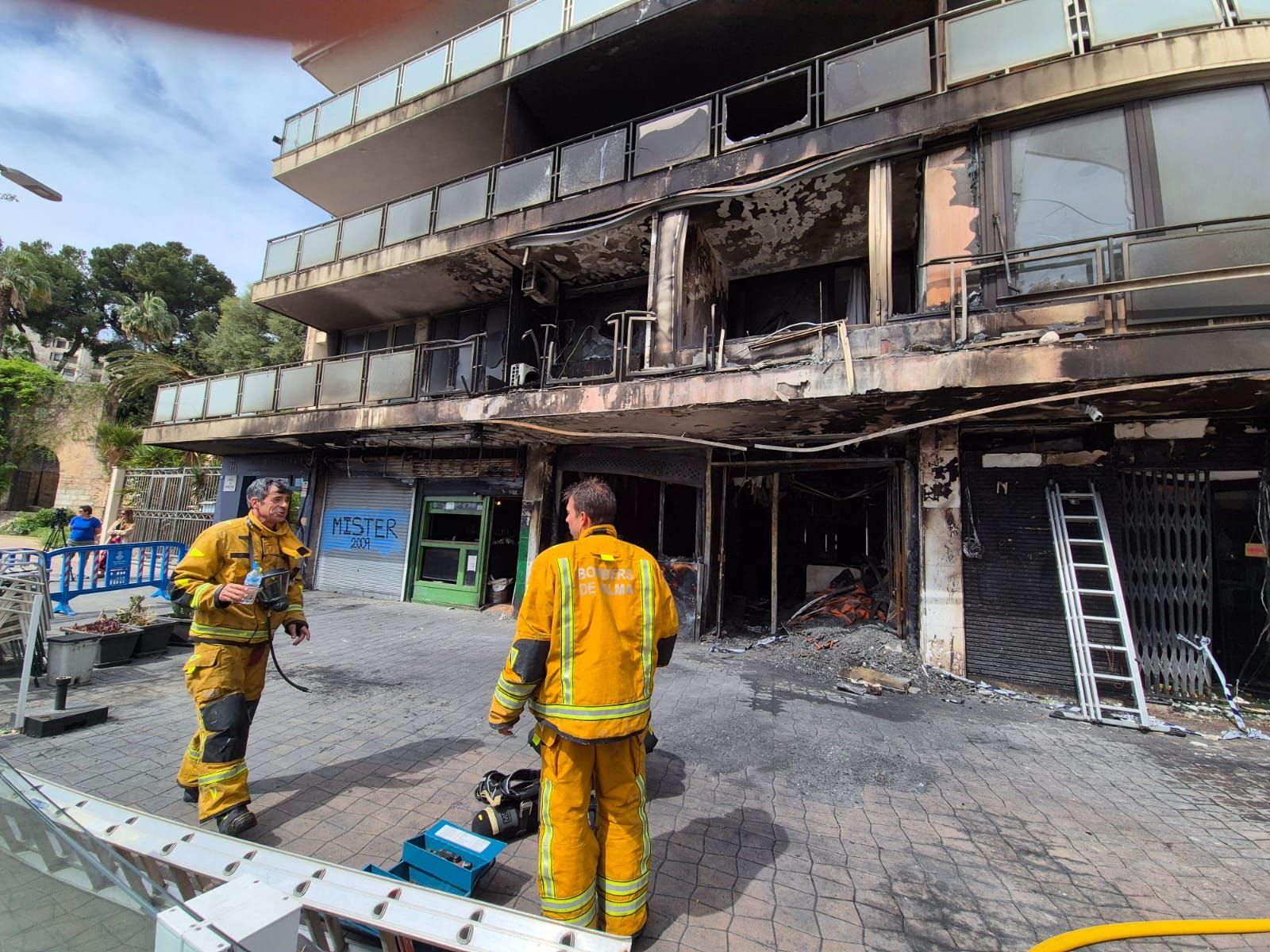 Incendio en un local del Paseo Marítimo de Palma