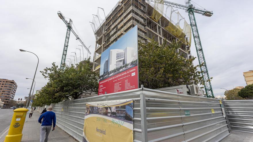 Imagen de las obras de la Ciudad de la Justicia de Alicante.