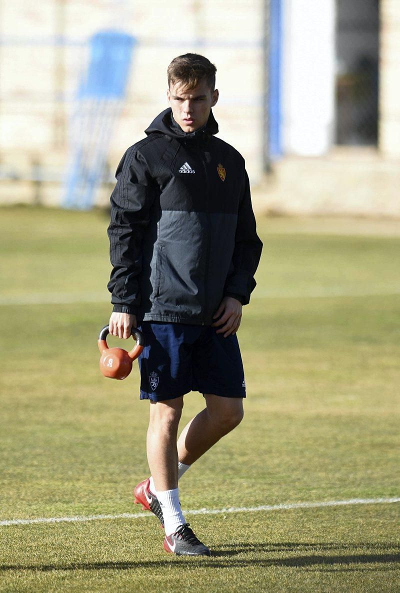 Sesión de entrenamiento del Real Zaragoza