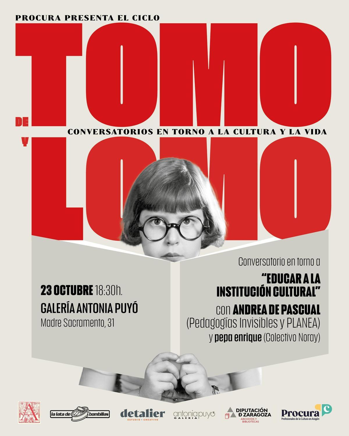 El cartel de la conferencia de este jueves.