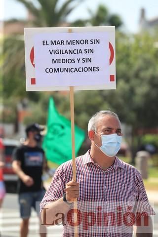 Protesta de policías en La Manga