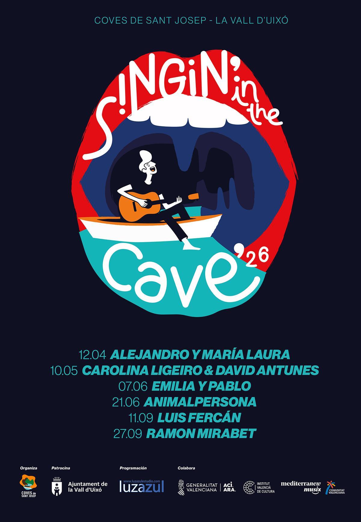 Cartel definitivo del Singin' in the Cave 2026.