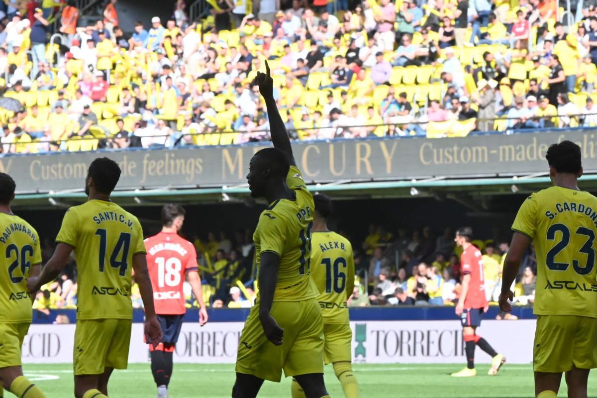 Pepe celebra el 4-1.