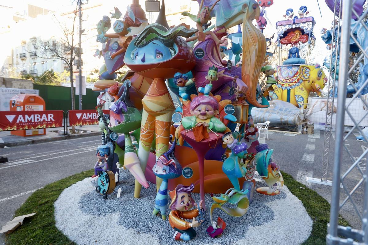 Una falla con Alma: el monumento con el que Exposición-Micer Mascó quiere alcanzar la gloria en Infantil