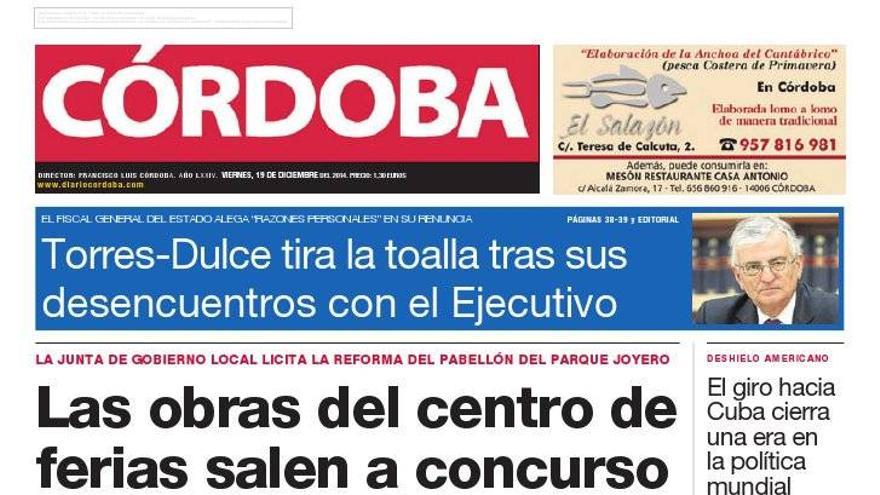 La portada de CÓRDOBA