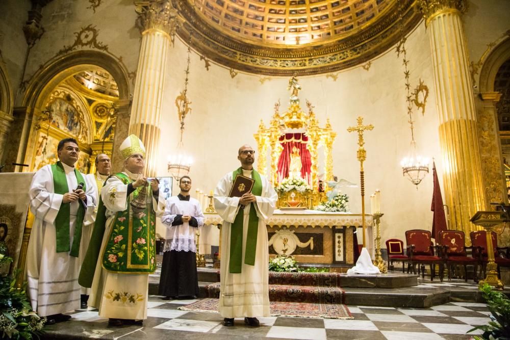 Bendición de la restauración del órgano de la Arciprestal de San Martín en Callosa de Segura por parte del obispo Jesús Murgui