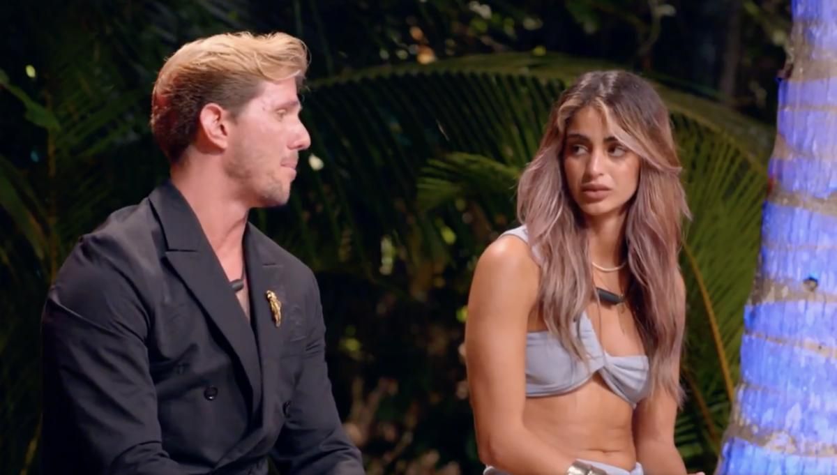 Tadeo y Sthefany en la hoguera final
