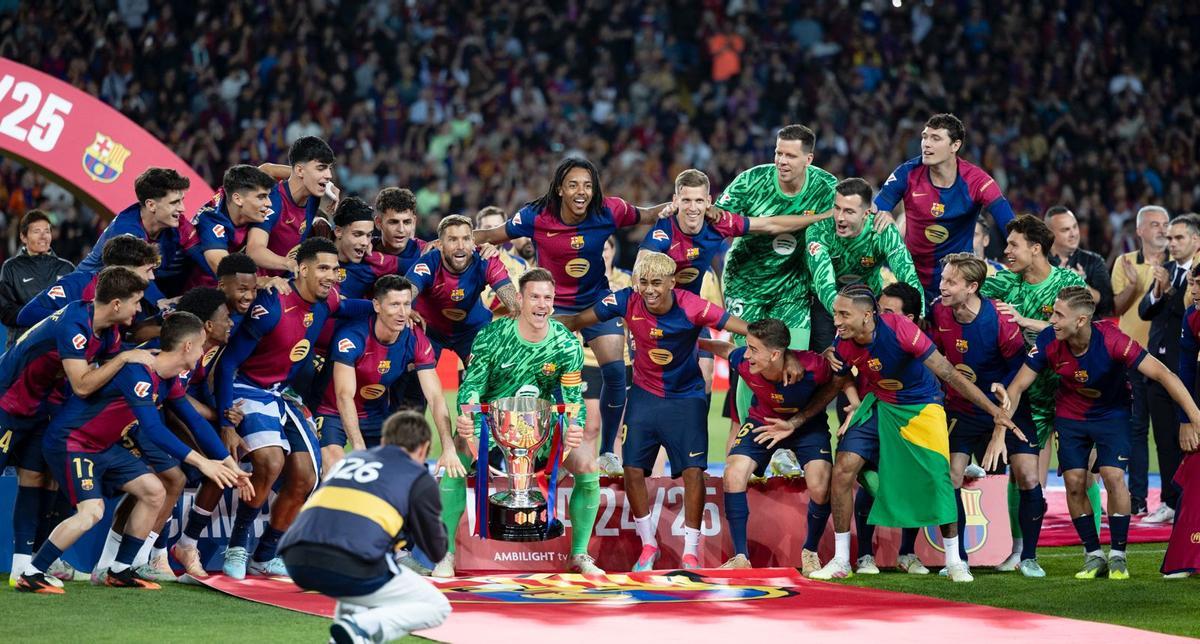 Las mejores imágenes de la celebración del título de Liga del Barça