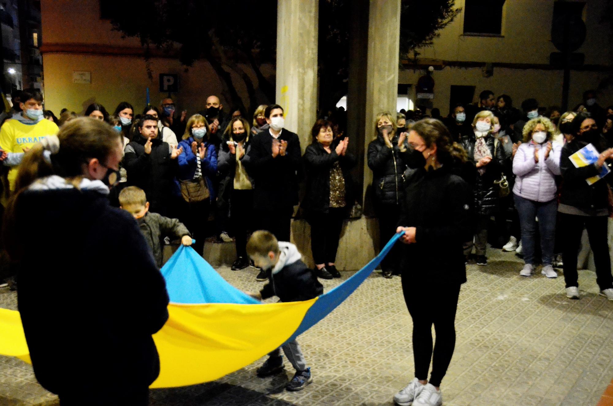 Concentració a Sant Joan de Vilatorrada en suport al poble ucraïnès