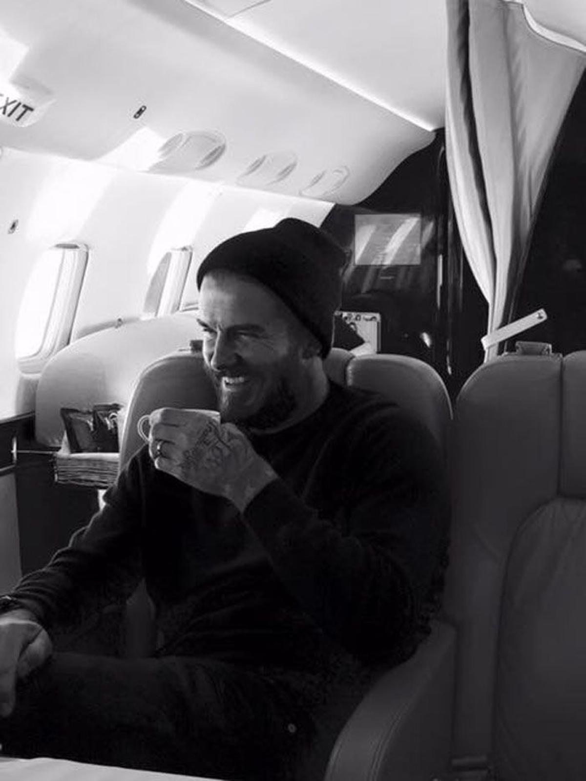 David Beckham cuenta su parada en Madrid en las redes sociales