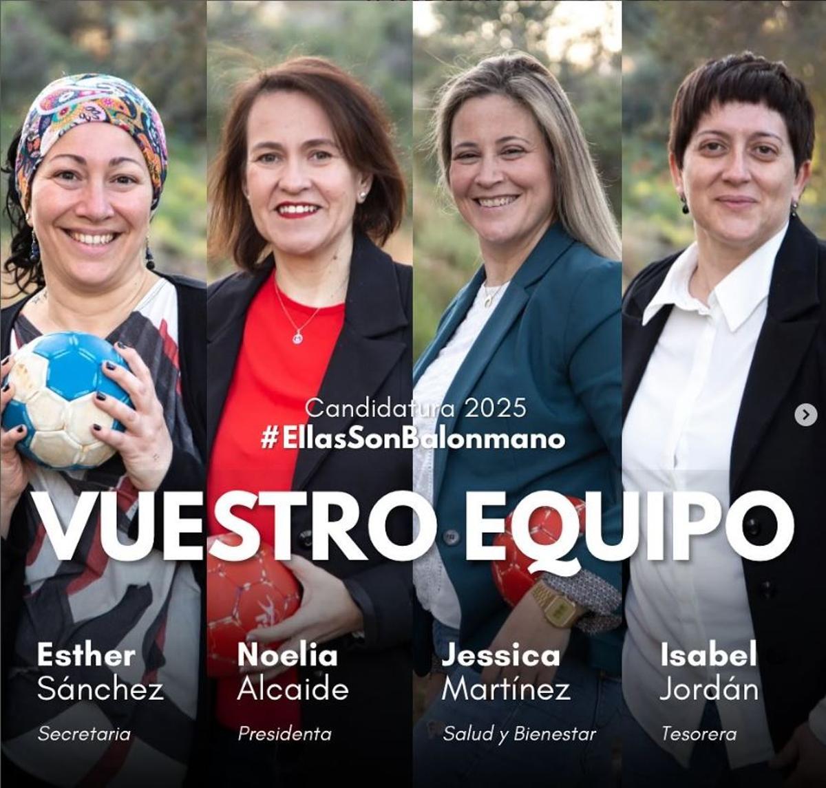 Parte de la candidatura de Ellas son balonmano.