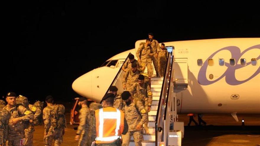 Llegan a Badajoz los primeros militares de la brigada Extremadura XI desplegados en Irak