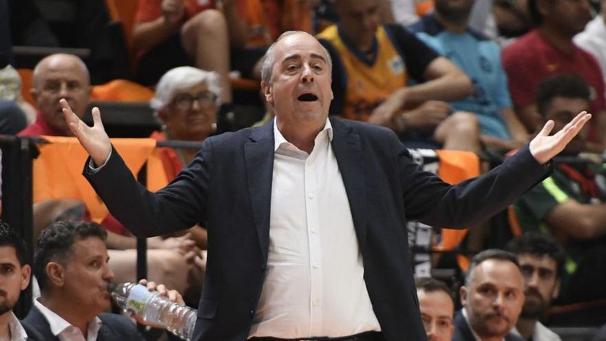 Txus Vidorreta, en el partido de ayer.