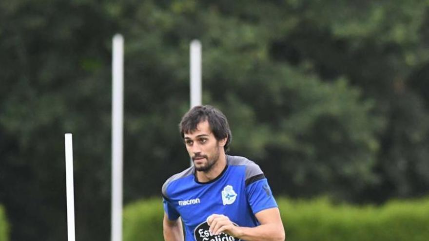 Arribas durante un entrenamiento de pretemporada.