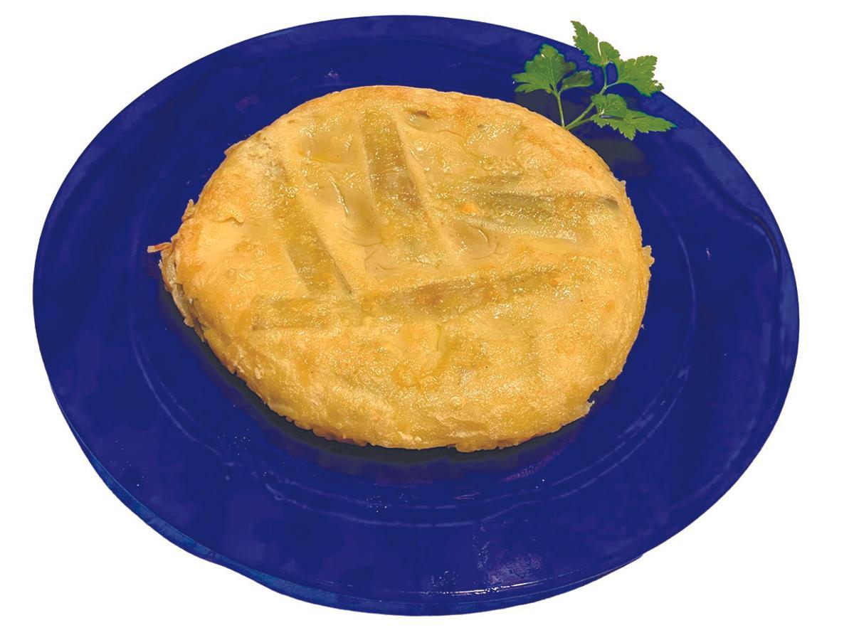 Truita (sense ou) de tronxos de bleda