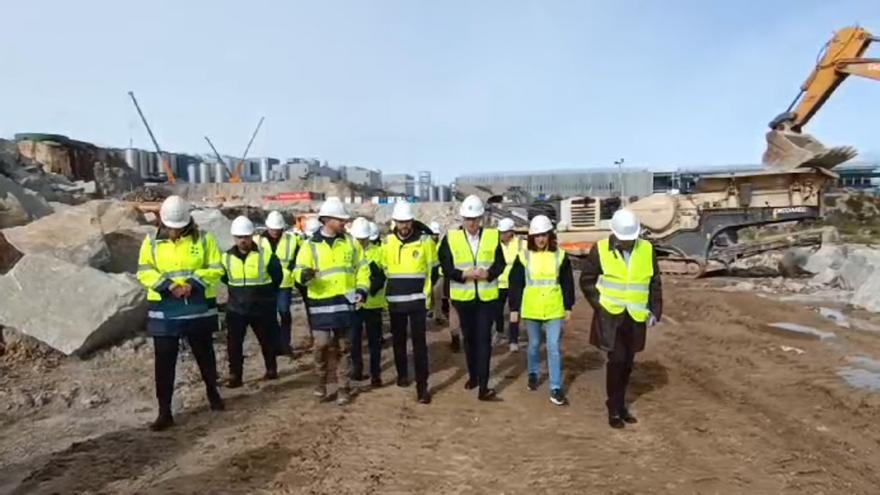 Alfonso Rueda visita Morás para conocer cómo avanzan las obras en el polígono