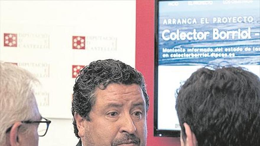 Diputación prevé terminar la obra del colector de Borriol en octubre del 2019