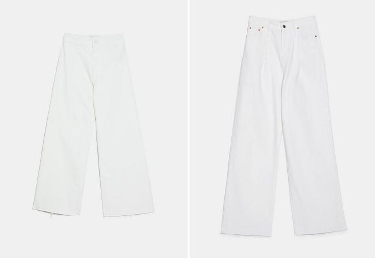 Los pantalones vaqueros en blanco de Zara que mejor sientan