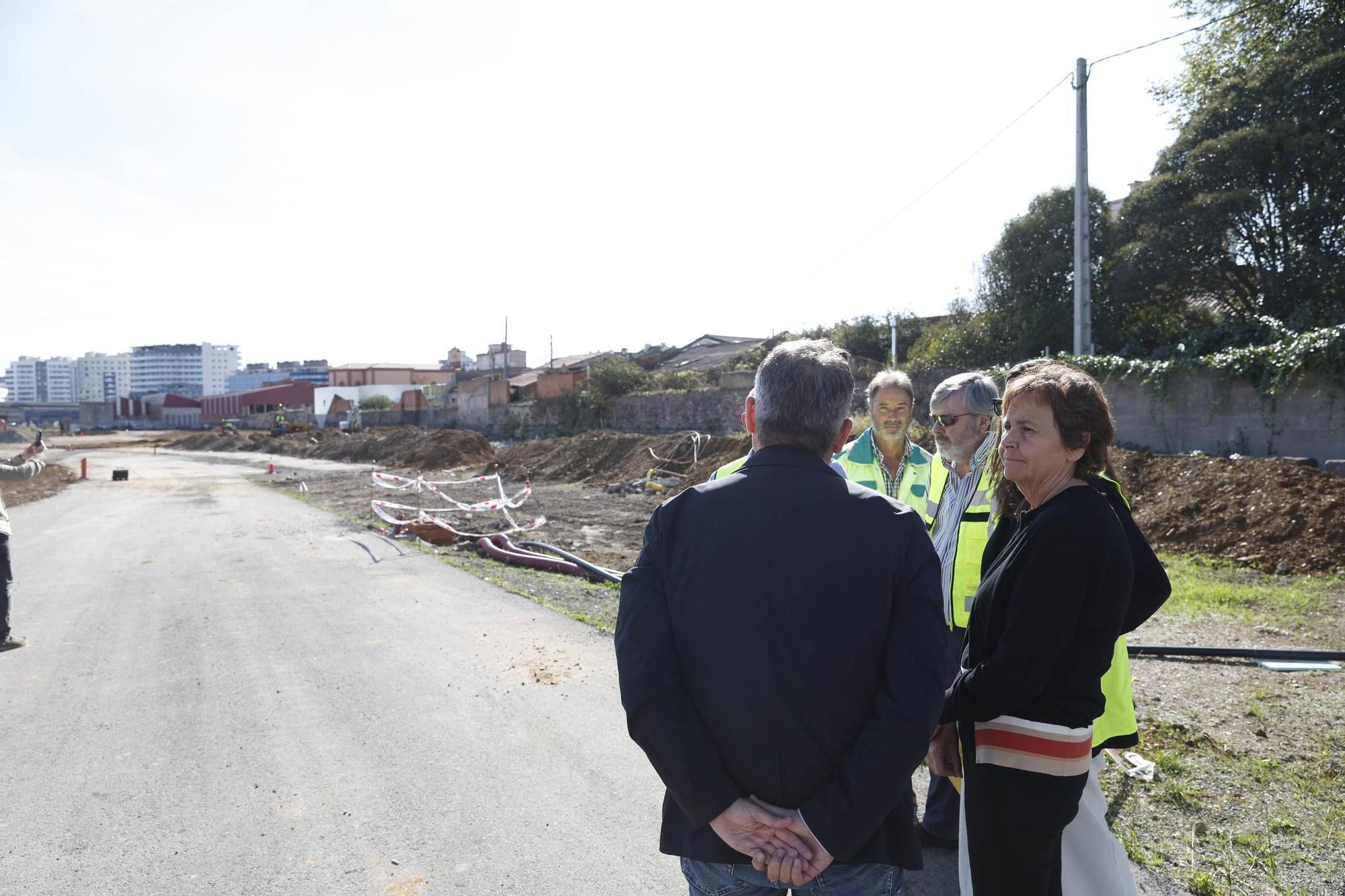 Así avanzan los trabajos en los terrenos de Naval Gijón (en imágenes)