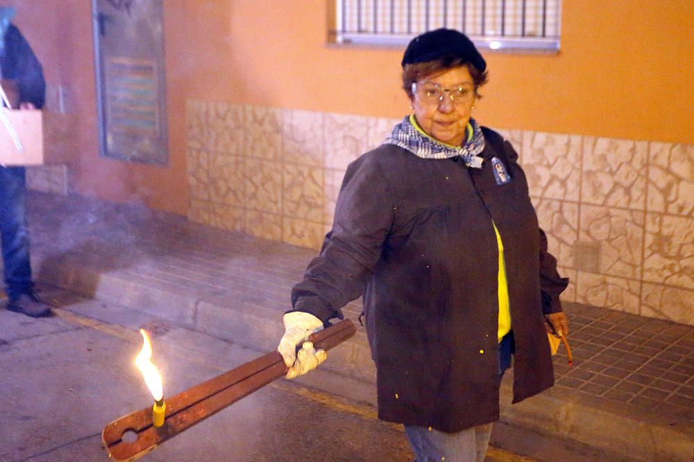 Instante de la Passejà de Sant Onofre celebrada el sábado por la noche en Quart de Poblet.