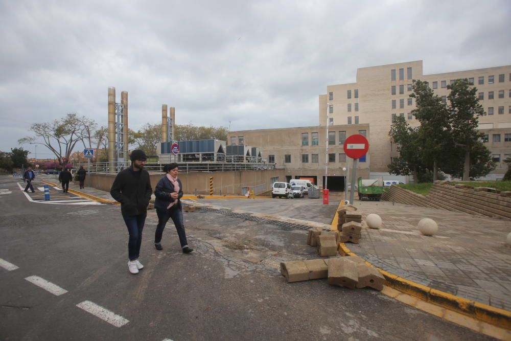 Así ha amanecido el hospital de Sant Joan tras la gota fría