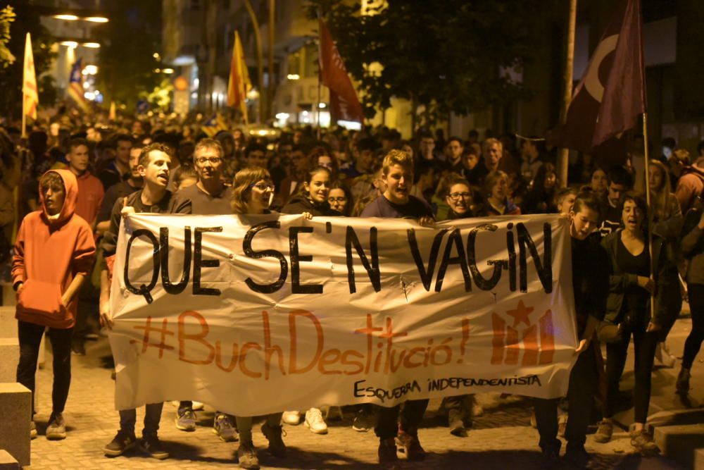 5.000 persones es manifesten a Manresa per protestar contra la repressió policial