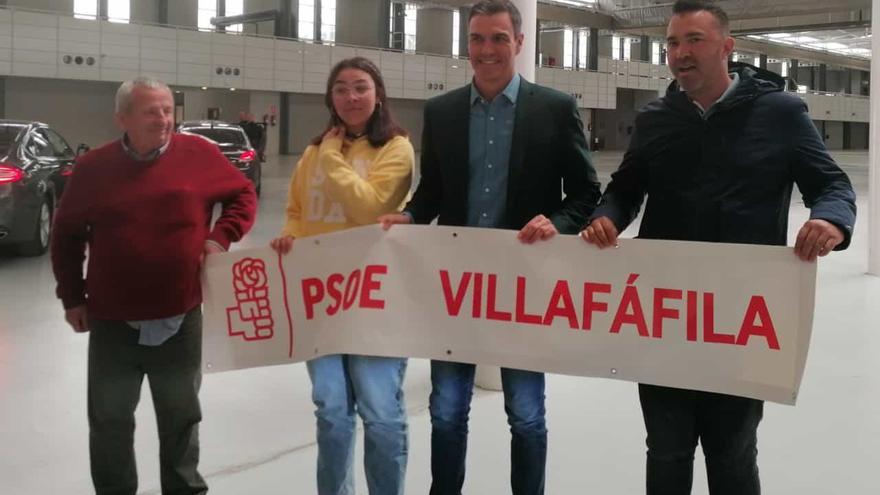 Apoyo de Pedro Sánchez a la candidatura del PSOE en Villafáfila