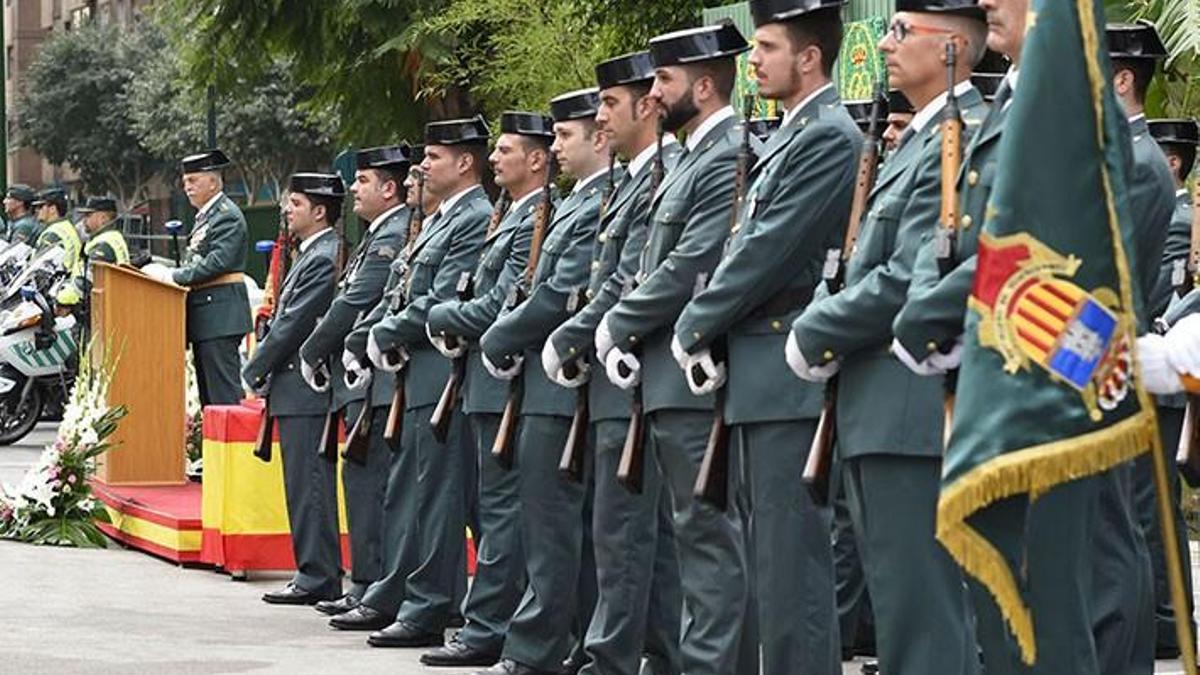 Imagen de archico del desfile militar de la Guardia civil, que este año se traslada al Refeyme.