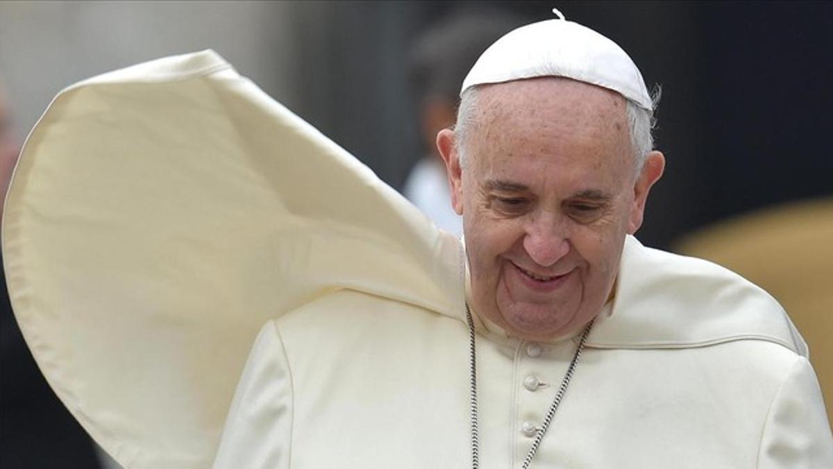 El papa Francisco el miércoles en la Plaza de San Pedro, en Roma.