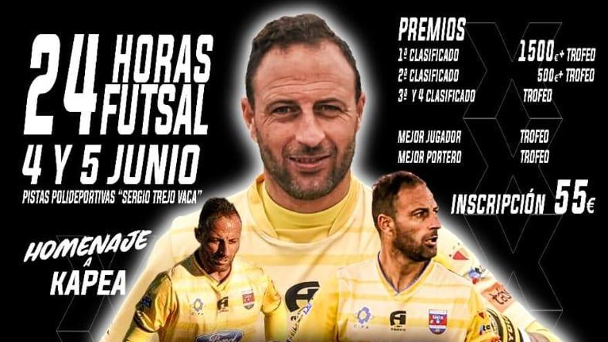 Imagen parcial del cartel del torneo en homenaje a Kapea.