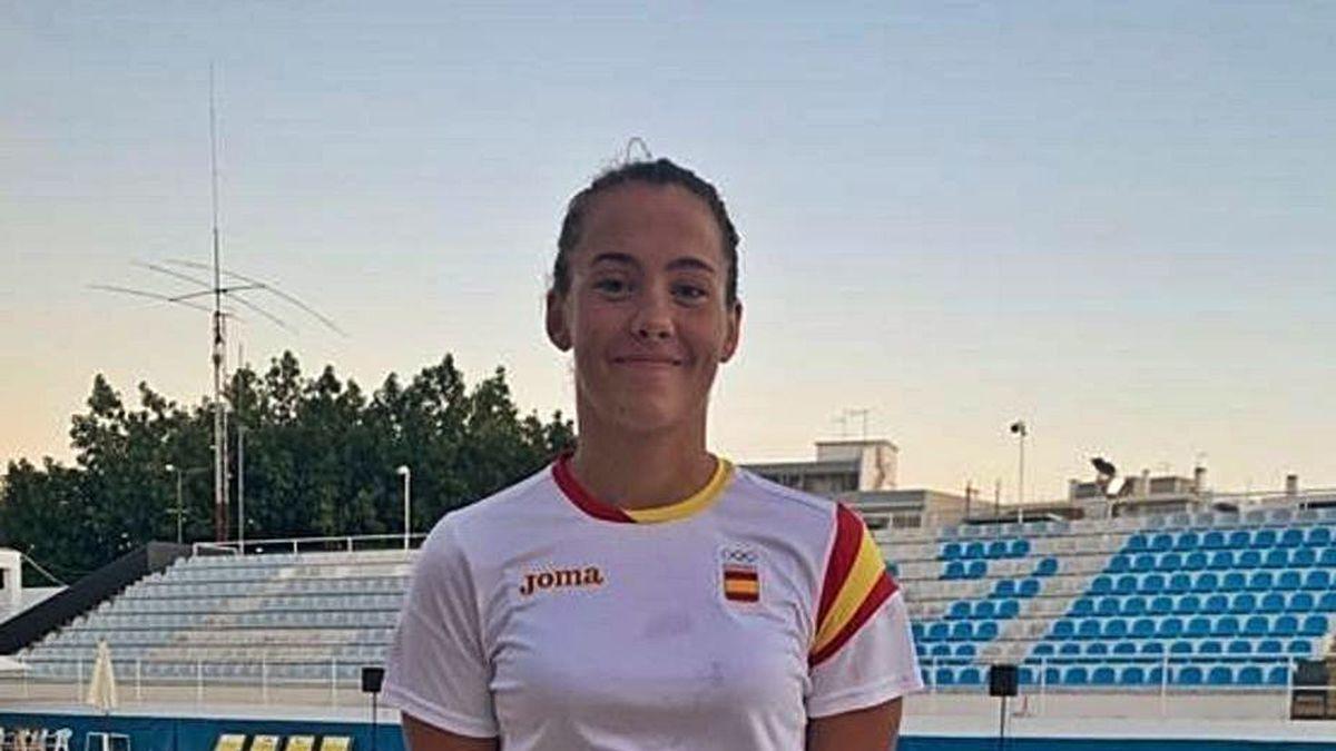 Paula Otero, en la piscina de Loulé (Portugal).