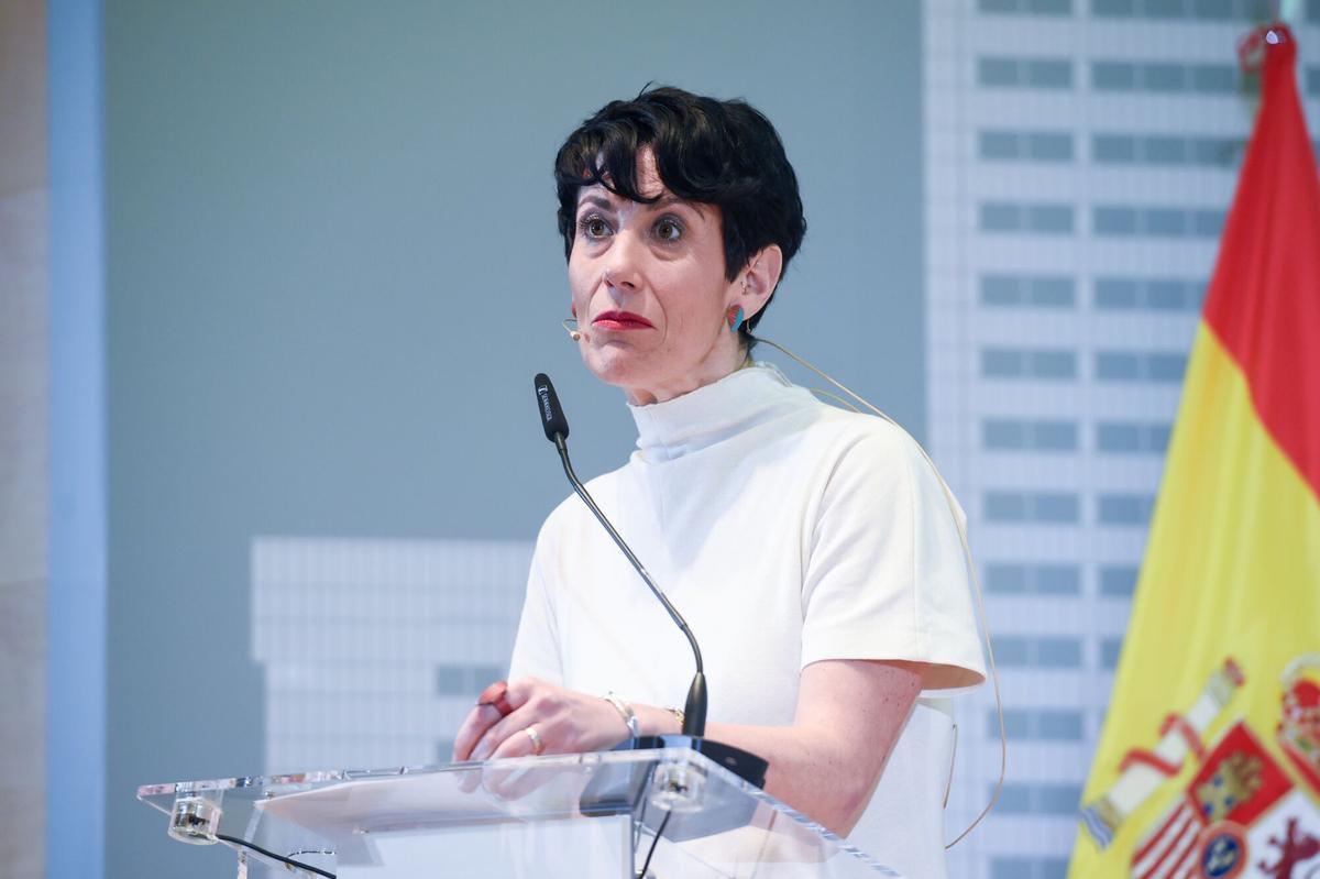 La ministra de Inclusión, Seguridad Social y Migraciones, Elma Saiz.
