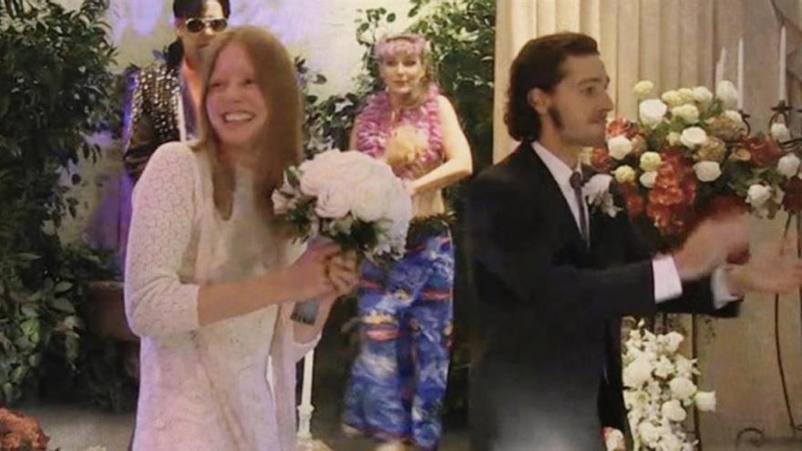 Shia LaBeouf y Mia Goth, boda en Las Vegas