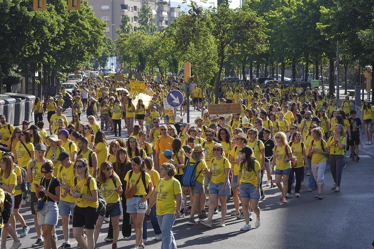 Les imatges de la nova jornada de vaga educativa a Girona