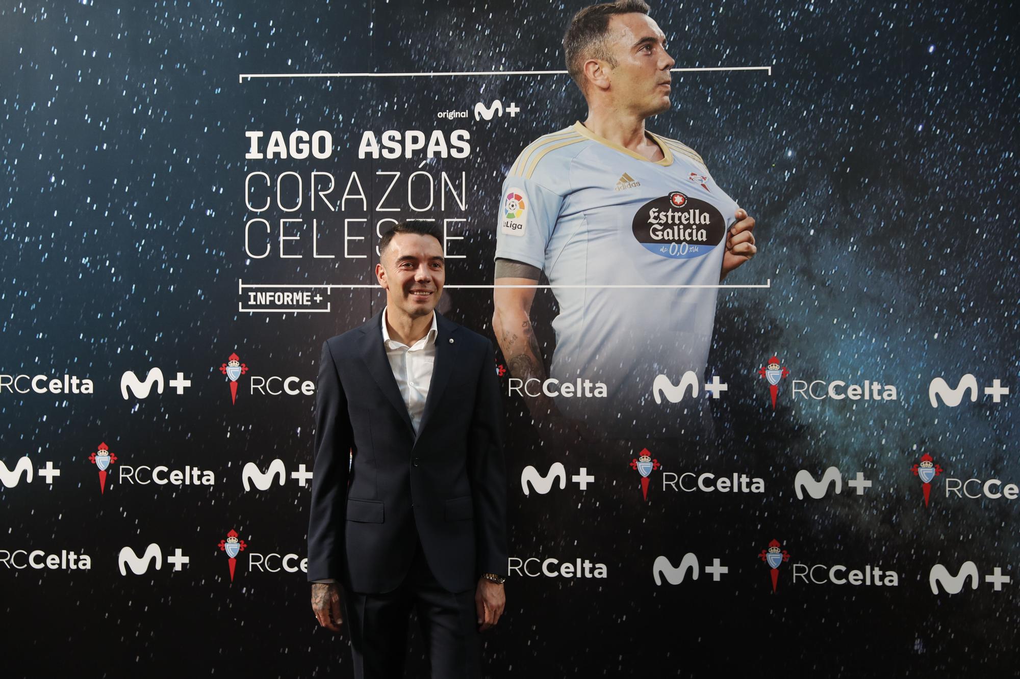 La 'premiere' de "Iago Aspas, corazón celeste", en imágenes